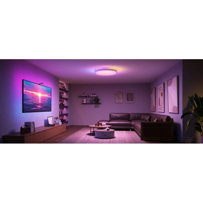 Світильник Govee 38cm Smart Ceiling Light Pro, RGBICWW, WI-FI/Bluetooth, білий (H60A6C01) зображення 8