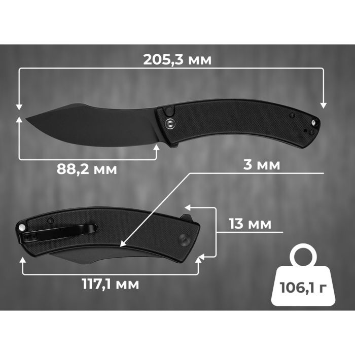 Нож Civivi Outlaw Muk, Orange G10, Stonewash (C24079-2) изображение 12