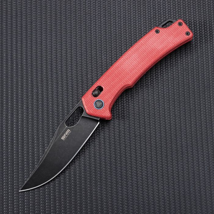 Ніж SRM Retriever 9203-AK, Red Micarta, Black Stonewash (9203-MR2)