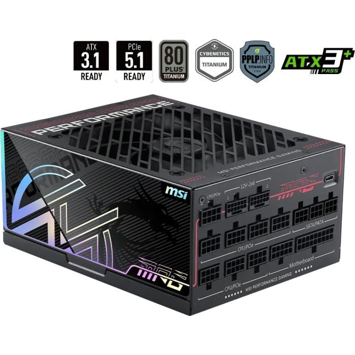 Блок питания MSI 1300W (MPG Ai1300TS PCIE5)