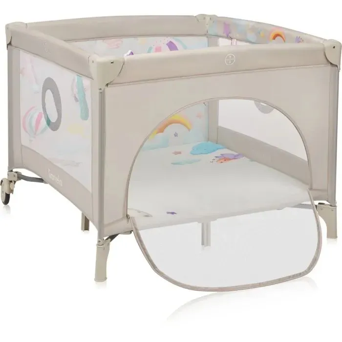 Дитячий манеж Lionelo MILLE PLUS GREY BEIGE (LO-MILLE PLUS GREY BEIGE)