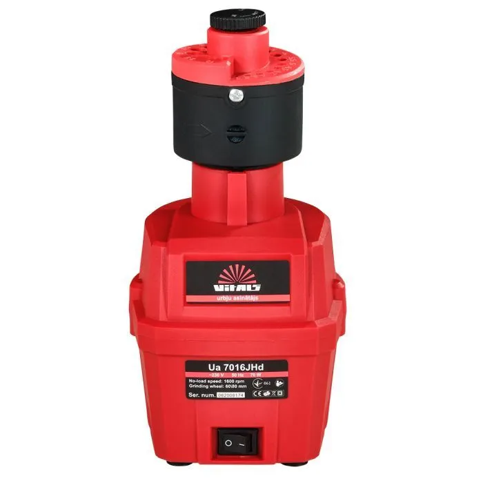 Точильный станок Vitals Ua 7016JHd, для сверл, 70W, сверла 3–16мм, 120°, 1.94кг (56590) изображение 2