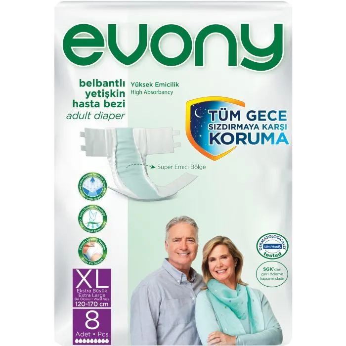 Подгузники для взрослых Evony 4 Extra Large 8 шт (8690536849154)