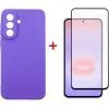 Чехол для мобильного телефона Dengos Carbon Cover + Glass Samsung Galaxy A37 Purple (DG-KM-201)