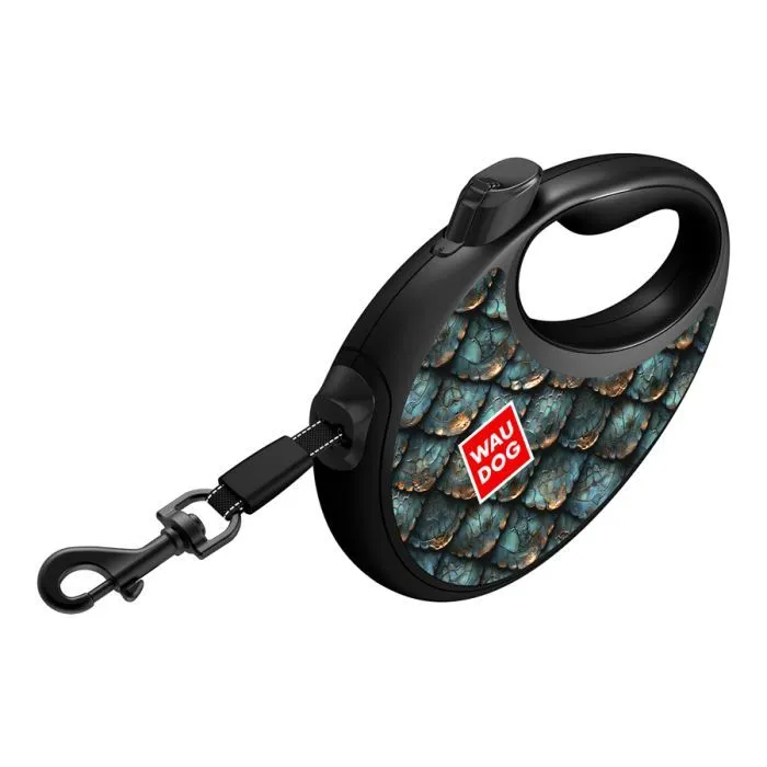 Поводок для собак WAUDOG R-leash с контейнером для пакетов "Луска", светоотражающая лента S (255-0179) изображение 4