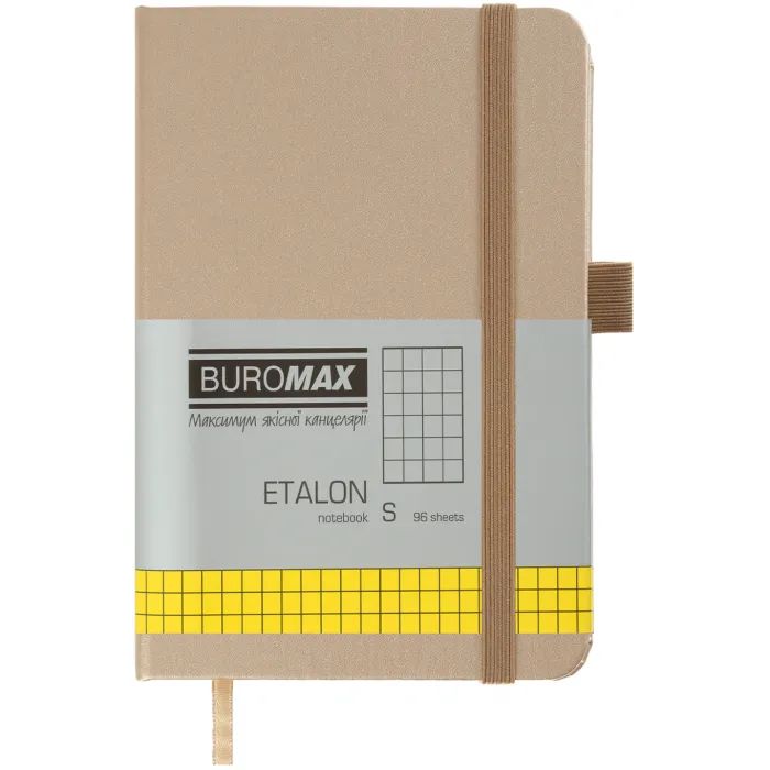 Книга записна Buromax ETALON 95 х 140 мм, 96 аркушів, клітинка, бірюзовий (BM.296160-06)