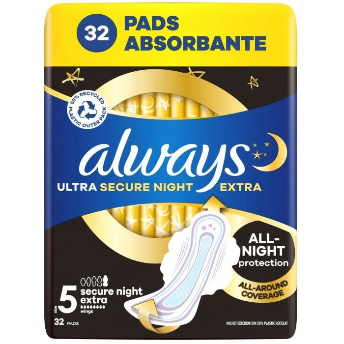 Гігієнічні прокладки Always Ultra Secure Night Extra Розмір 5 32 шт. (8700216450423) зображення 2