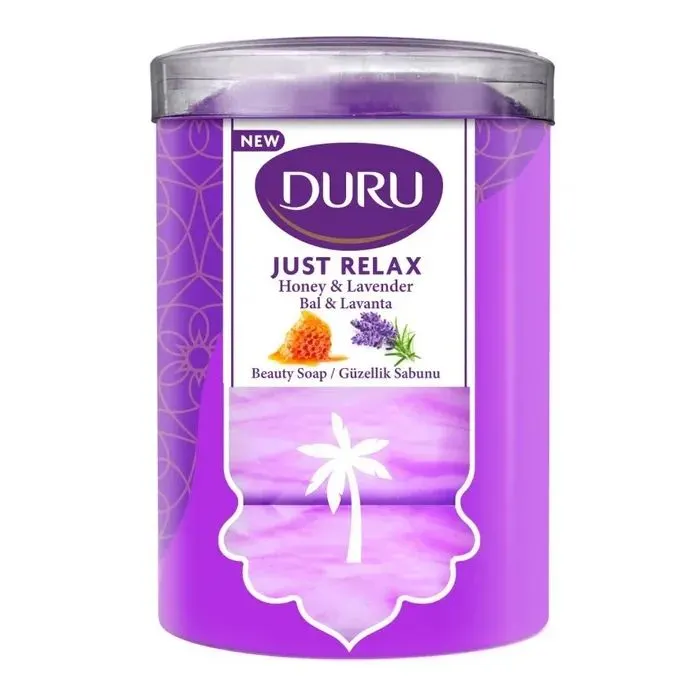 Твердое мыло Duru Just Relax Honey & Lavender Beauty Soap 4 х 90 г (8690506541552)