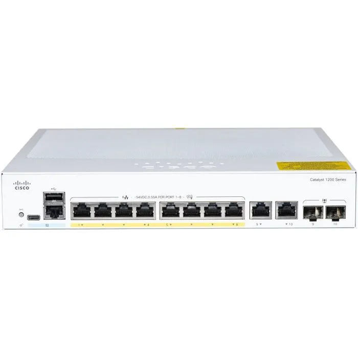 Коммутатор сетевой Cisco C1200-8FP-2G изображение 2