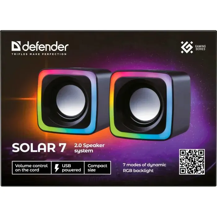 Акустична система Defender Solar 7 Black (65117) зображення 10