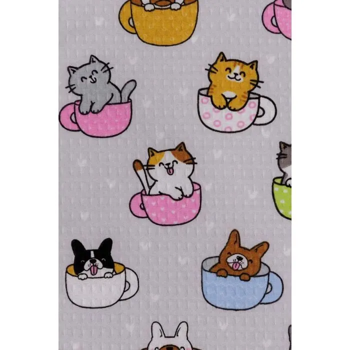 Рушник Прованс кухонний вафельний Кошенята у чашці 37 х 50 см (044927) зображення 2