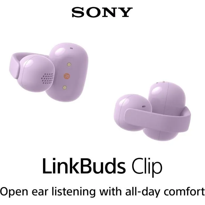 Навушники Sony LinkBuds Clip WF-LC900 Lavender (WFLC900V.E) зображення 2