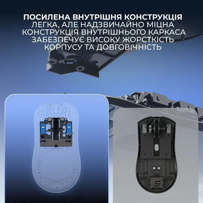 Мишка Ajazz AJ200P Wireless/Bluetooth/USB White (AJ200P-NL-AI-MC-W) зображення 11