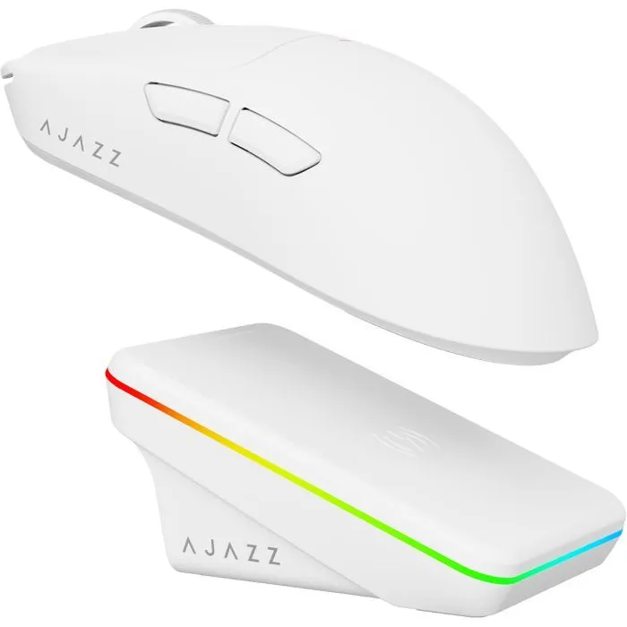 Мишка Ajazz AJ200P Wireless/Bluetooth/USB White (AJ200P-NL-AI-MC-W) зображення 2