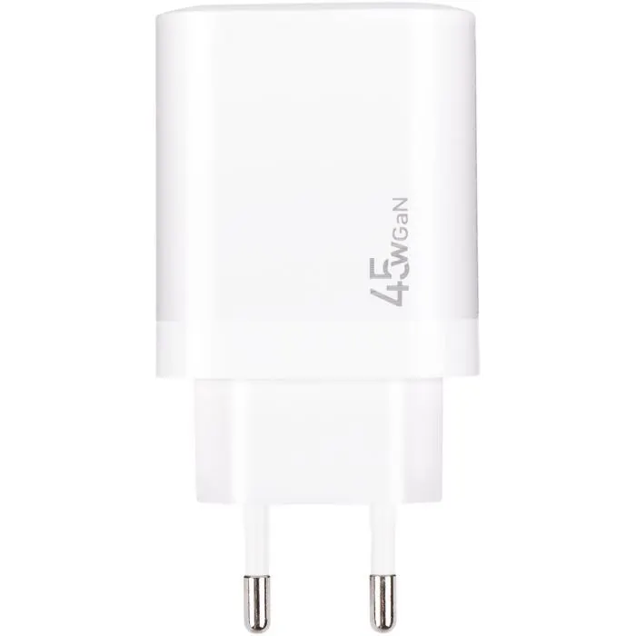 Зарядное устройство XoKo 1xUSB-C PD45W + 1xUSB QC3.0 GaN white (XK-QC-450) изображение 10