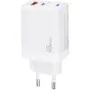 Зарядное устройство XoKo 1xUSB-C PD45W + 1xUSB QC3.0 GaN white (XK-QC-450) изображение 4