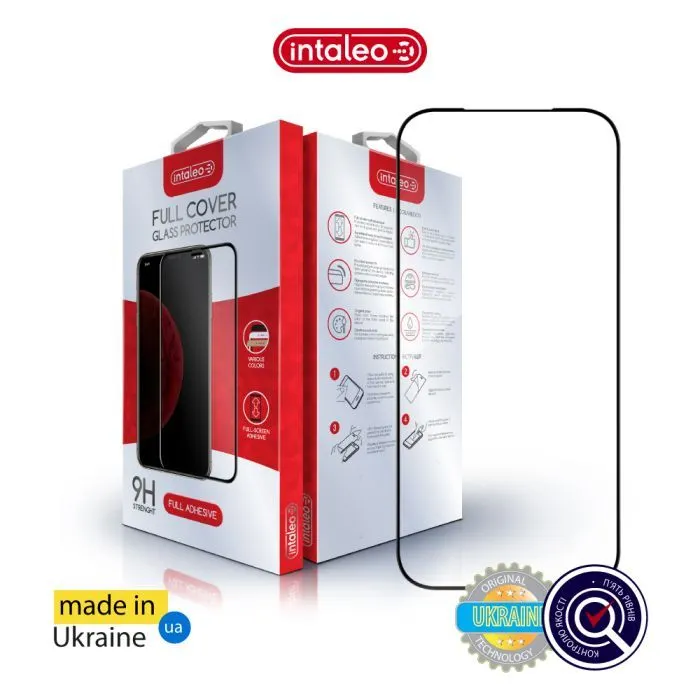 Скло захисне Intaleo Full Glue ESD Apple iPhone 17 Pro Black (1283126626005)