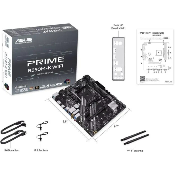 Материнська плата ASUS PRIME B550M-K WIFI зображення 8