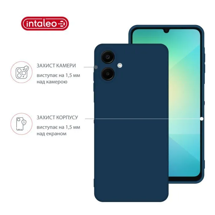 Чохол до мобільного телефона Intaleo Silicone Samsung Galaxy A06 Light Blue (1283126599880) зображення 3