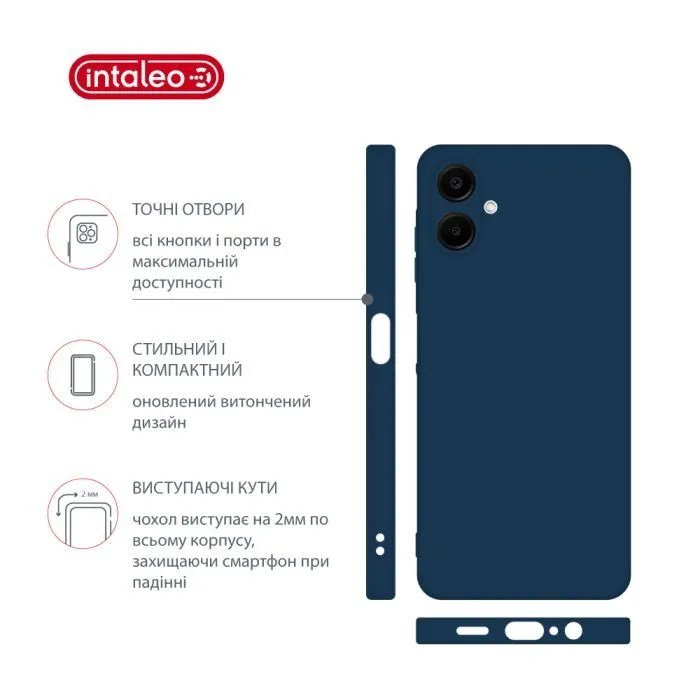 Чохол до мобільного телефона Intaleo Silicone Samsung Galaxy A06 Light Blue (1283126599880) зображення 4
