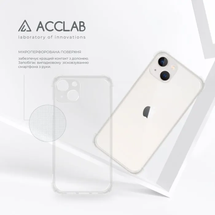 Чохол до мобільного телефона ACCLAB ShockProof Apple iPhone 13 Transparent (1283126587849) зображення 5