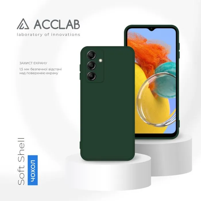 Чохол до мобільного телефона ACCLAB SoftShell Samsung Galaxy M14 5G Dark Green (1283126586972) зображення 4
