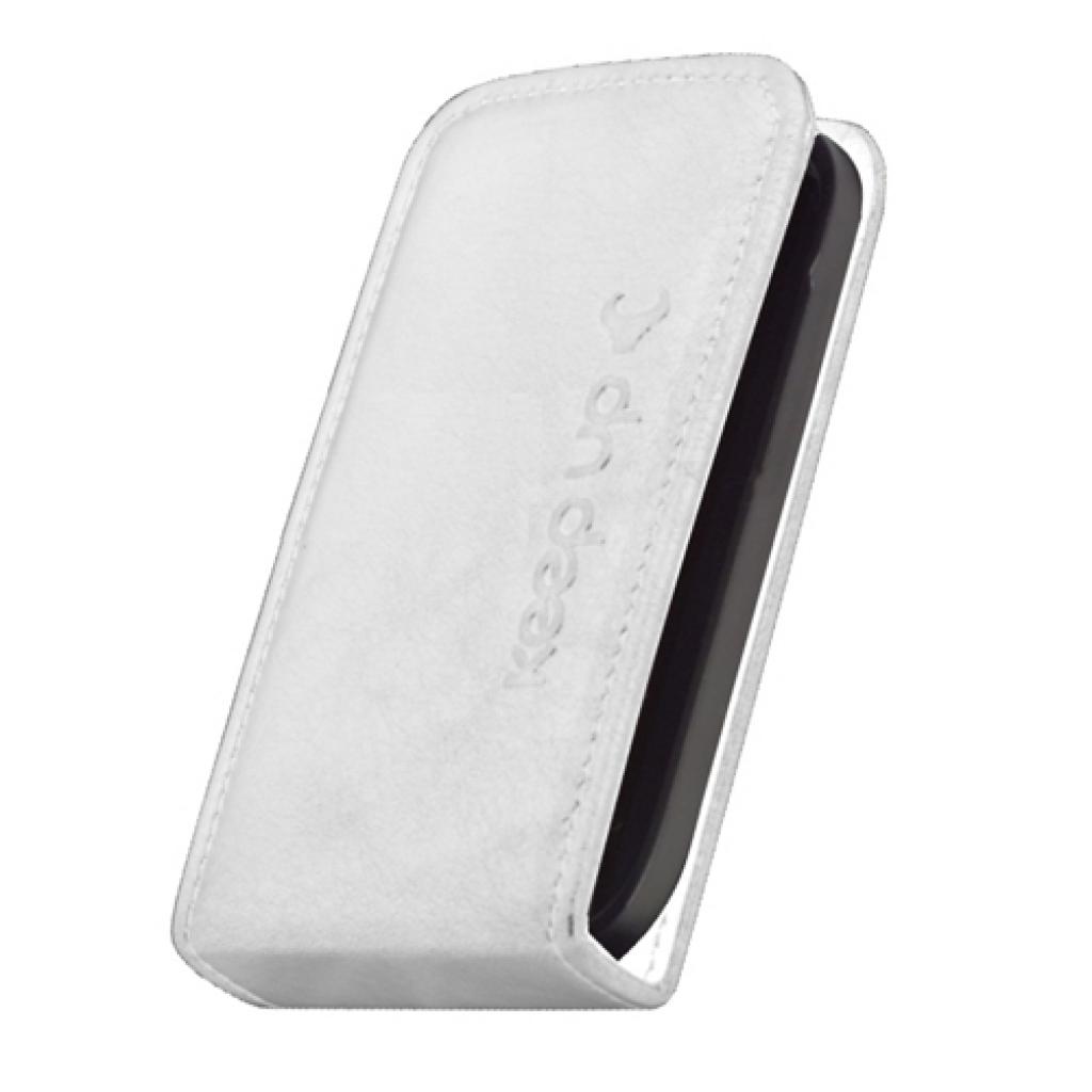 Чохол до мобільного телефона KeepUp для LG Optimus L5 (E450) White/FLIP (00-00009297) зображення 2