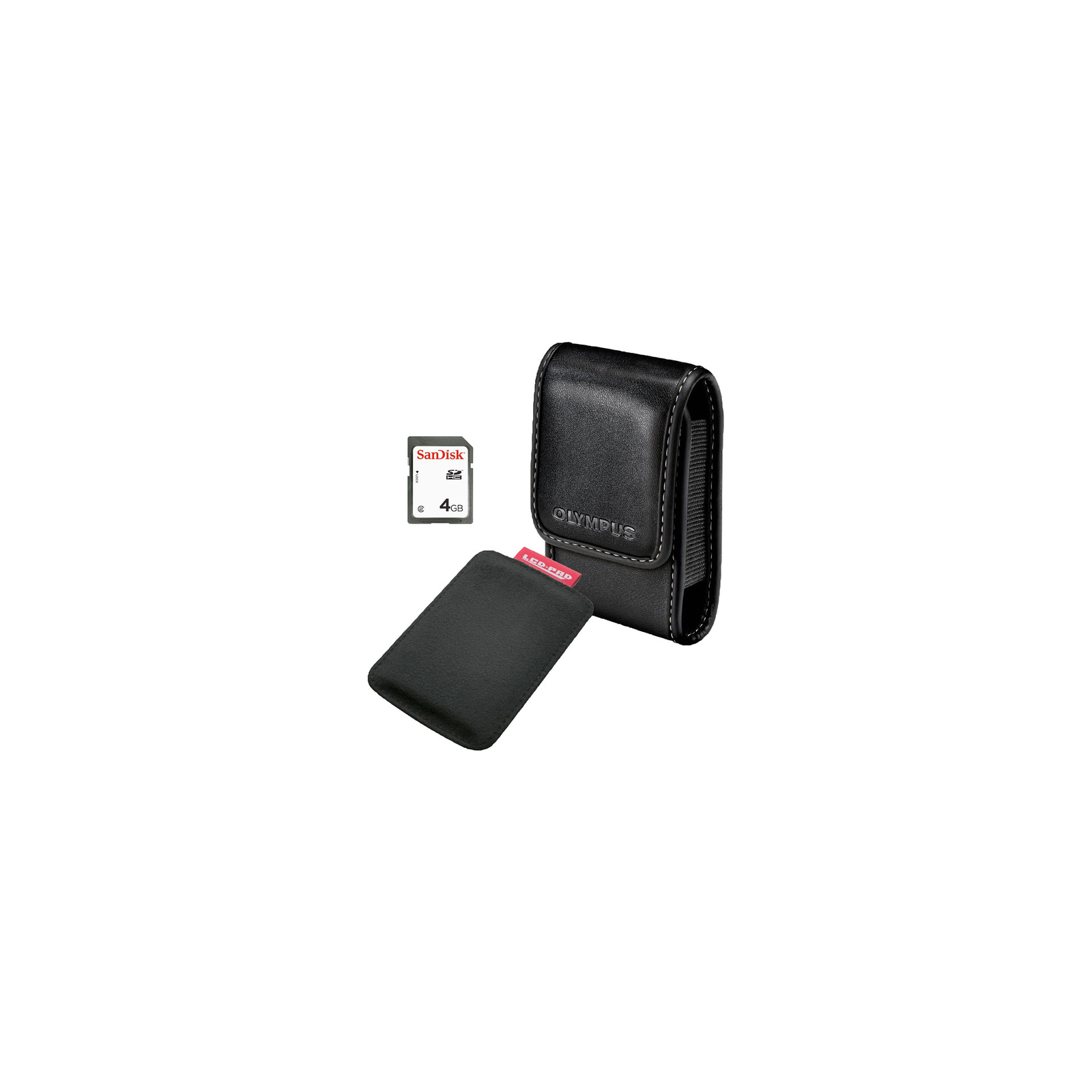 Набор аксессуаров для фотокамеры Olympus Smart Accessory Kit (Case + SDHC 4Gb + Pad) (E0412129)