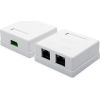 Комп'ютерна розетка Atcom RJ45 x2 UTP 5e (15254)