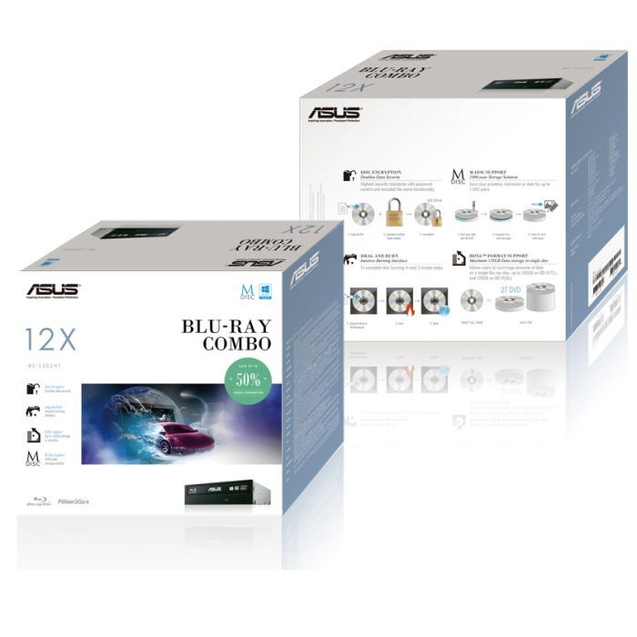 Оптический привод Blu-Ray ASUS BC-12D2HT/BLK/B/AS изображение 2