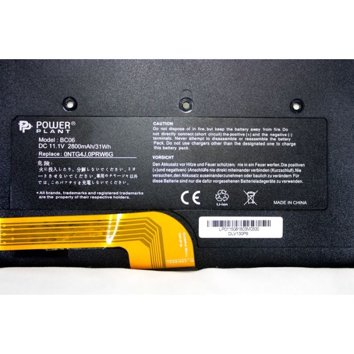 Аккумулятор для ноутбука DELL Vostro V13 (0NTG4J) 11.1V 2800mAh PowerPlant (NB00000216) изображение 2