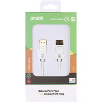 Кабель мультимедийный Display Port to Display Port 2.0m Prolink (MP379) изображение 3