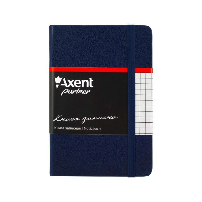 Книга записна Axent Partner, 95*140, 96sheets, square, blue (8301-02-А)
