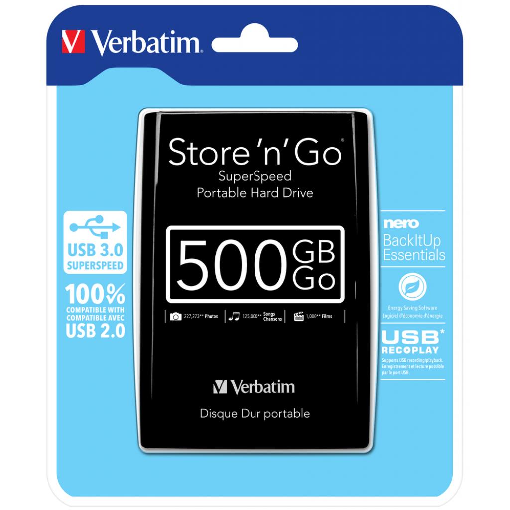 Внешний жесткий диск 2.5" 500GB Verbatim (53029) изображение 5