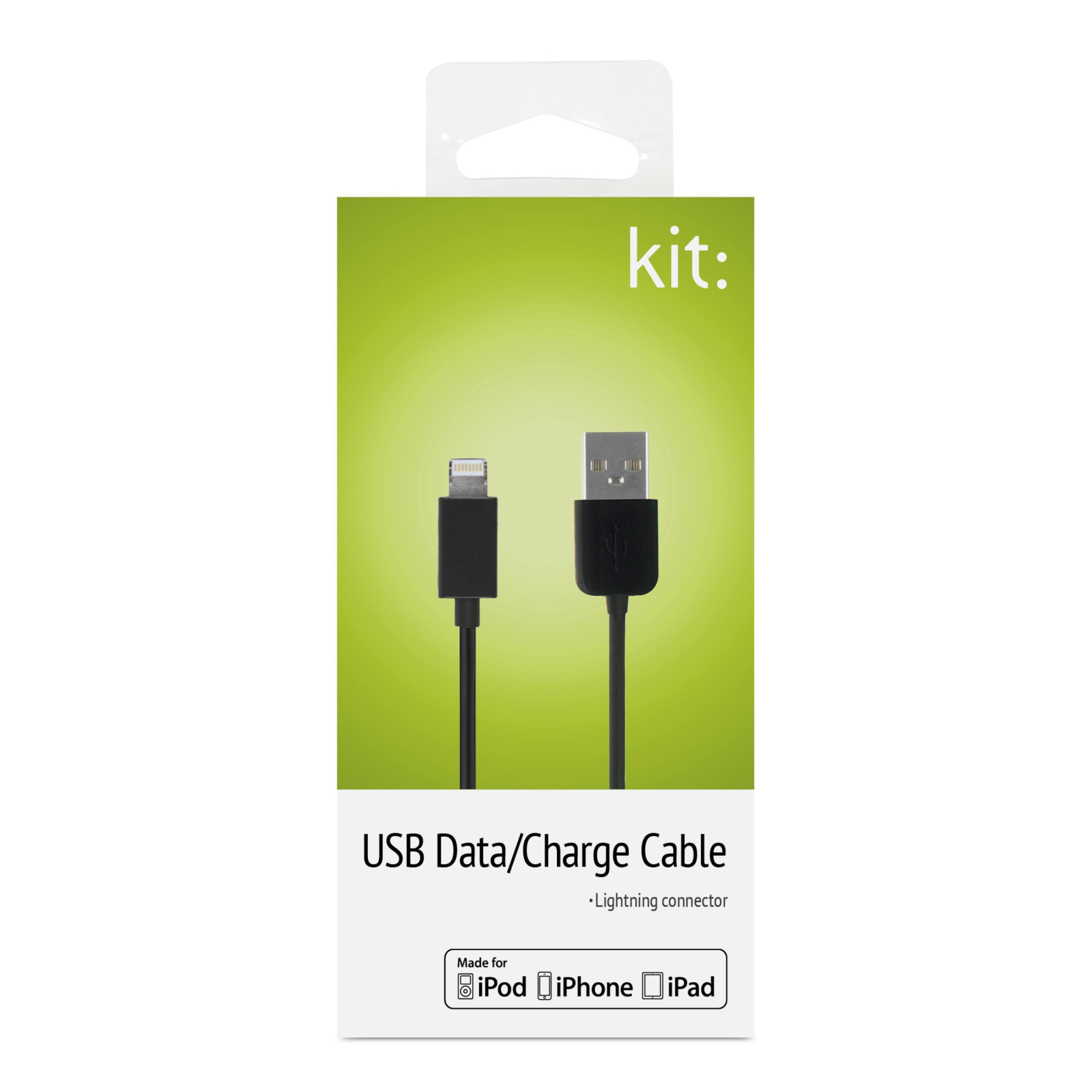 Дата кабель USB 2.0 AM to Lightning 1.0m Kit (IP5USBDATKT) зображення 2