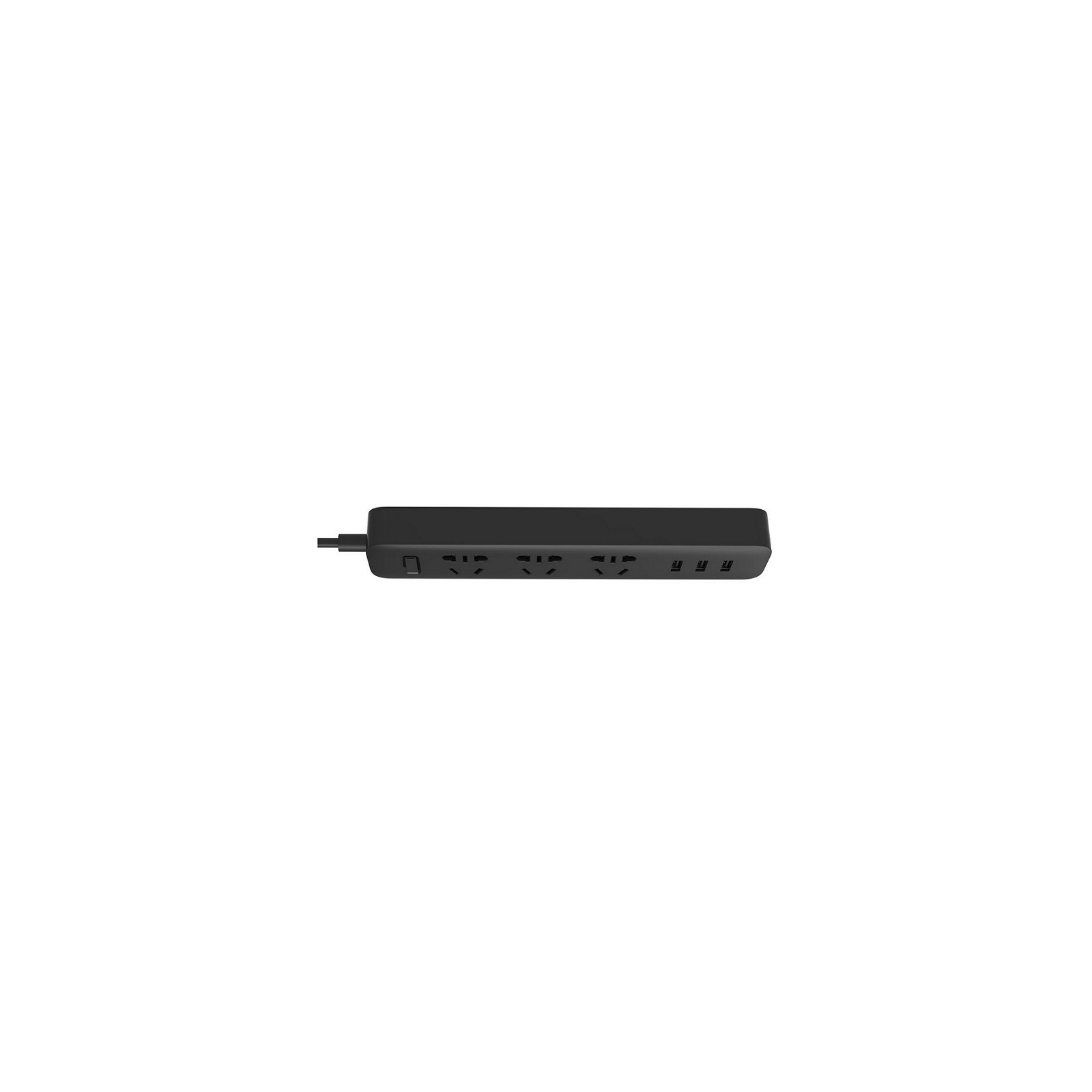 Мережевий фільтр живлення Xiaomi Power Strip, 3 розетки, 3 USB (Mi Power Strip Black) зображення 2