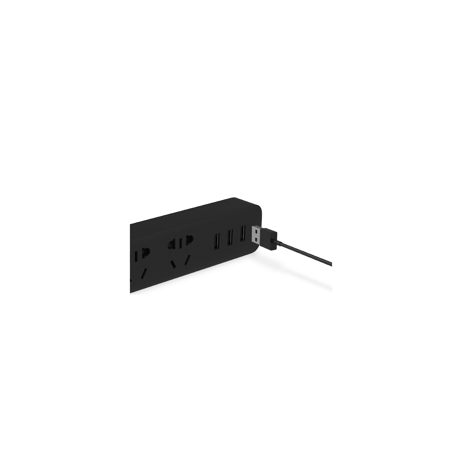 Мережевий фільтр живлення Xiaomi Power Strip, 3 розетки, 3 USB (Mi Power Strip Black) зображення 3