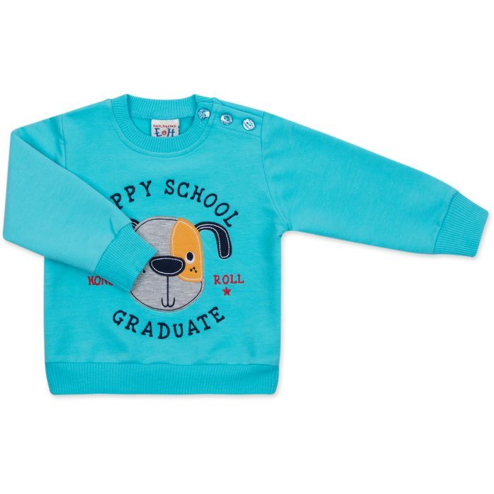 Набор детской одежды E&H с собачкой "PUPPY SCHOOL" (8653-74B-blue) изображение 3