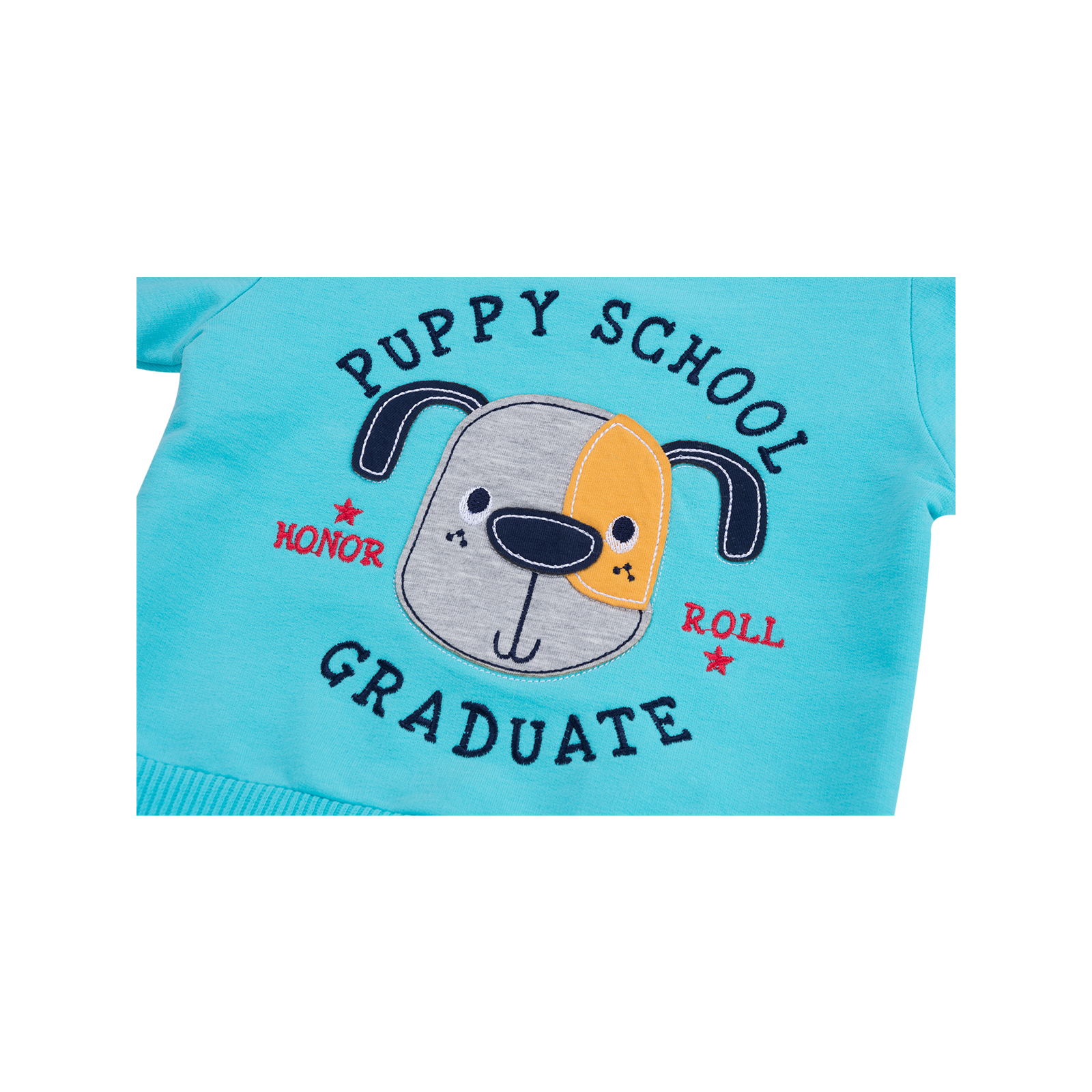 Набір дитячого одягу E&H із собачкою "PUPPY SCHOOL" (8653-74B-blue) зображення 6