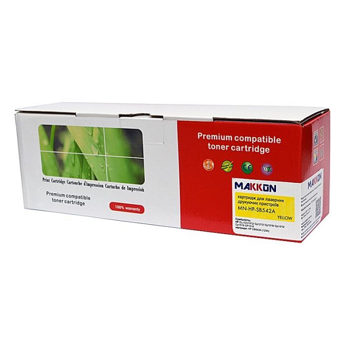 Картридж Makkon HP CLJ CB540A (125A) (SB540A) 2.2k black (MN-HP-SB540A)