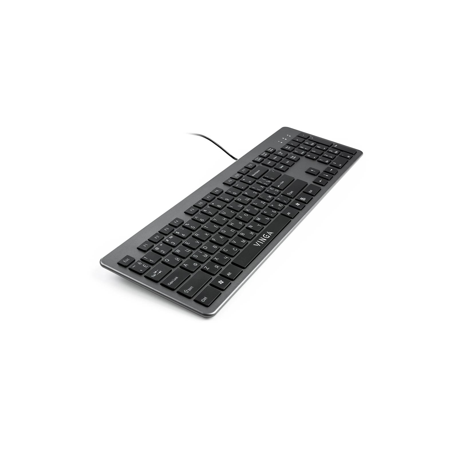 Клавиатура Vinga KB735 black-grey изображение 4