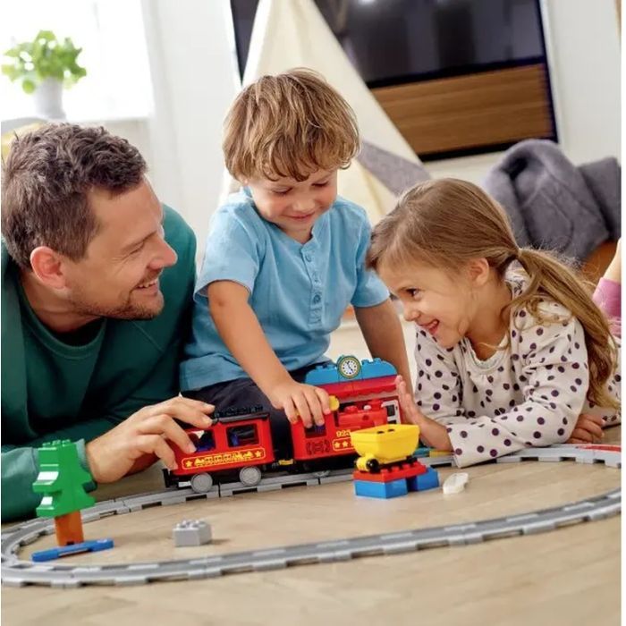 Конструктор LEGO DUPLO Поезд на паровой тяге 59 деталей (10874) изображение 9