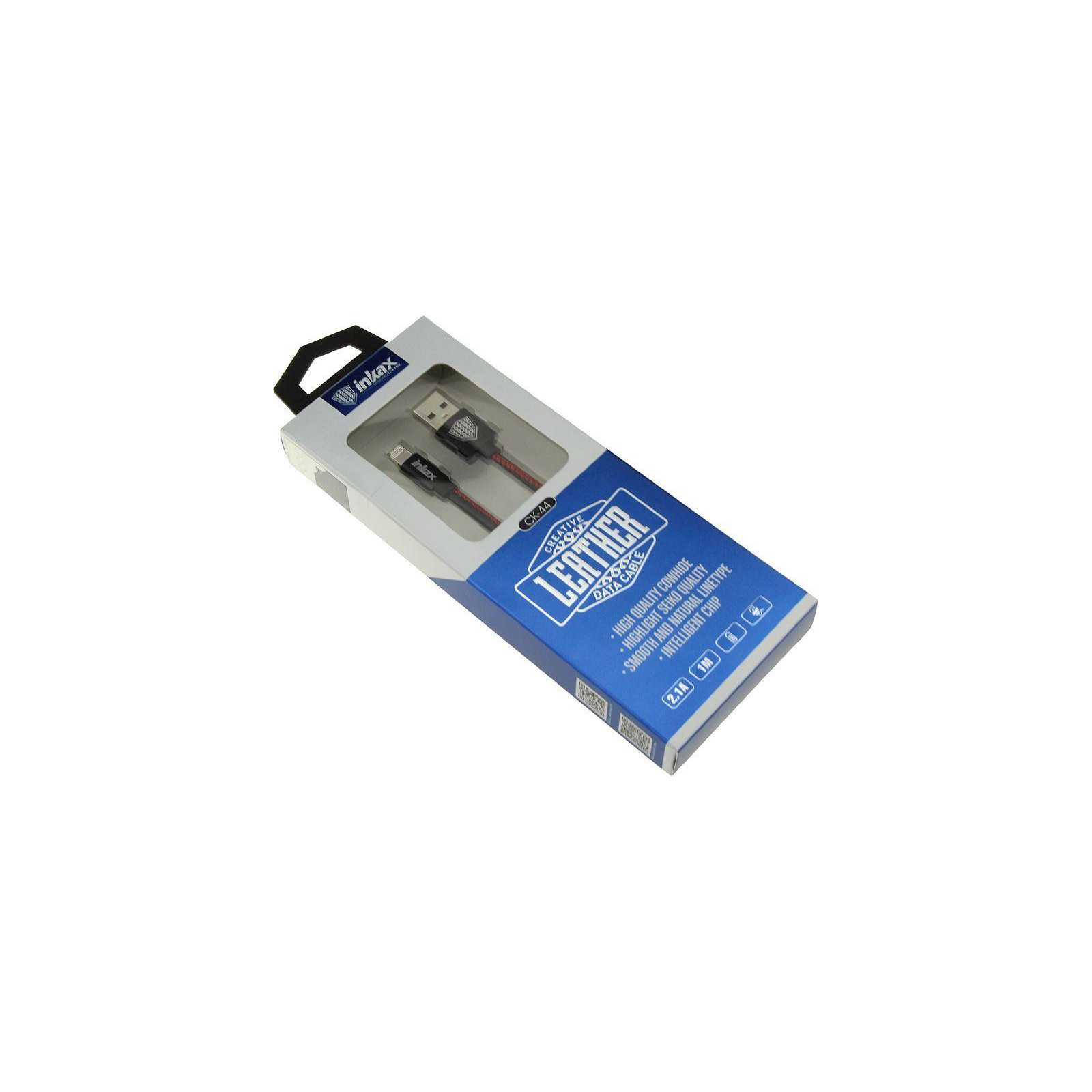 Дата кабель USB 2.0 AM to Lightning 1.0m CK-44 Black Inkax (F_62248) зображення 2