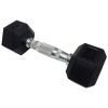 Гантель HouseFit шестигранна обгумована 3 кг (DD 6442-3)