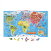 Розвиваюча іграшка Janod Магнитная карта мира англ.язык (J05504)