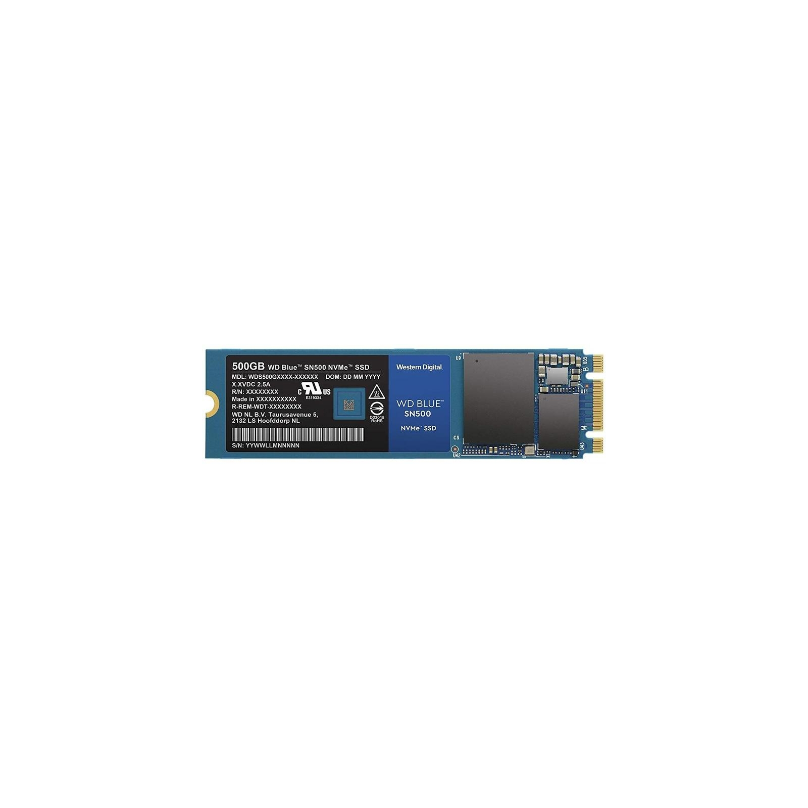 Накопичувач SSD M.2 2280 500GB WD (WDS500G1B0C) зображення 3