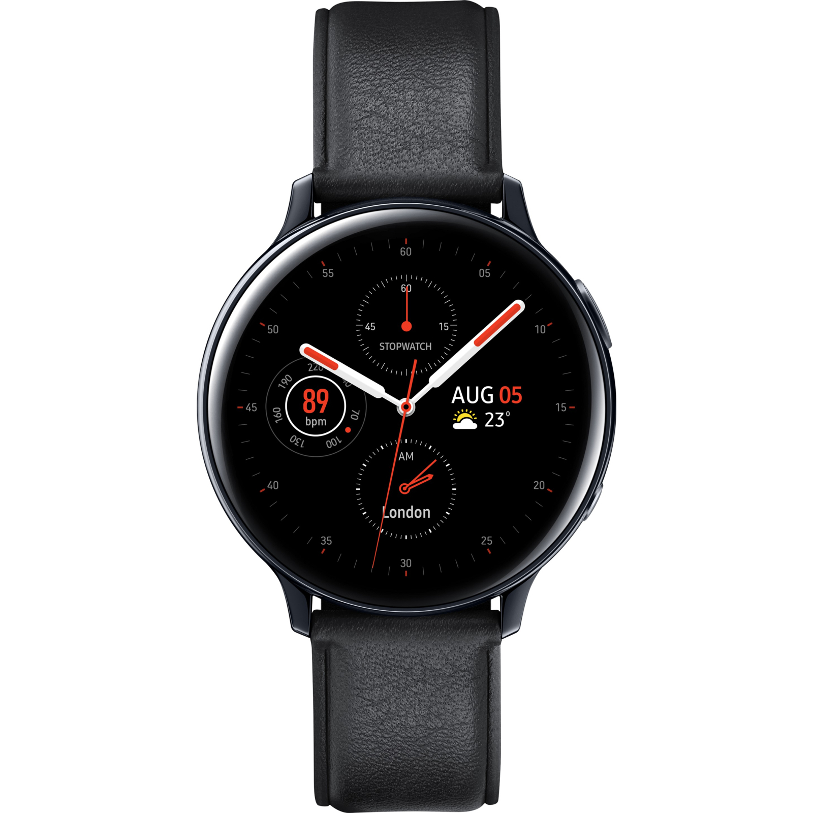 Смарт-годинник Samsung SM-R820S/4 (Galaxy Watch Active2 44mm SS) Black (SM-R820NSKASEK)