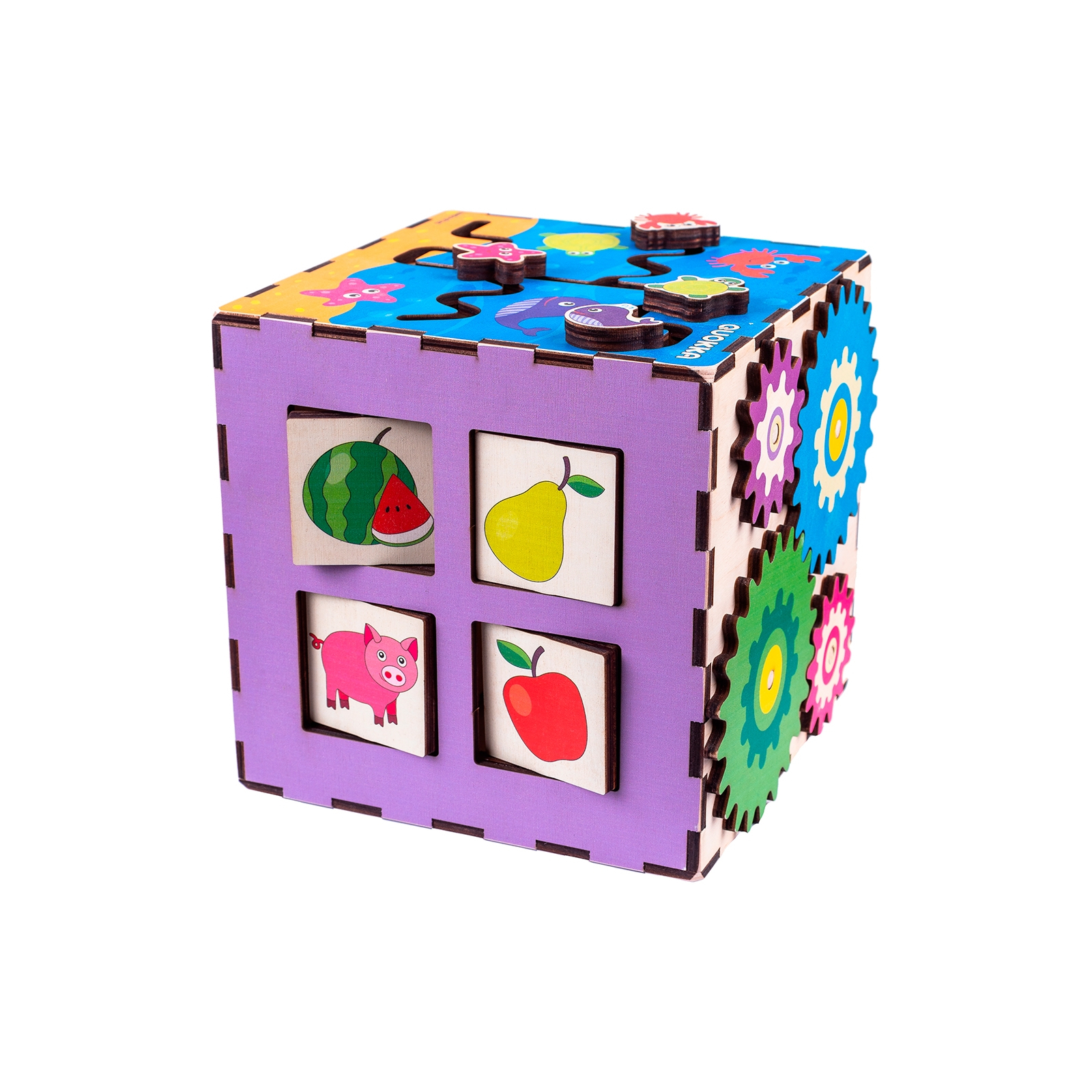 Развивающая игрушка Quokka Интерактивный куб 20х20 см (QUOKA002A) изображение 4