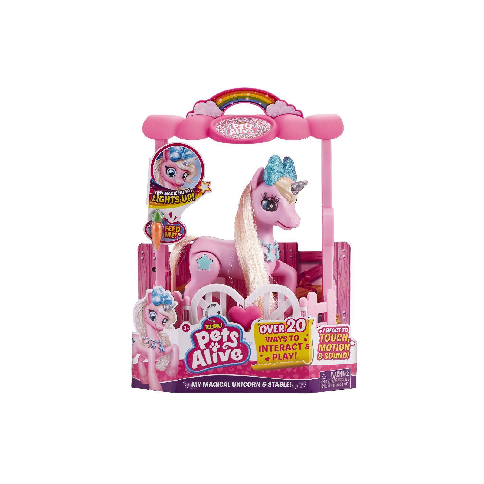 Интерактивная игрушка Pets & Robo Alive Pets Alive Розовый единорог в домике (9502P) изображение 6