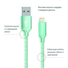 Дата кабель USB 2.0 AM to Lightning mint ColorWay (CW-CBUL004-MT) изображение 2